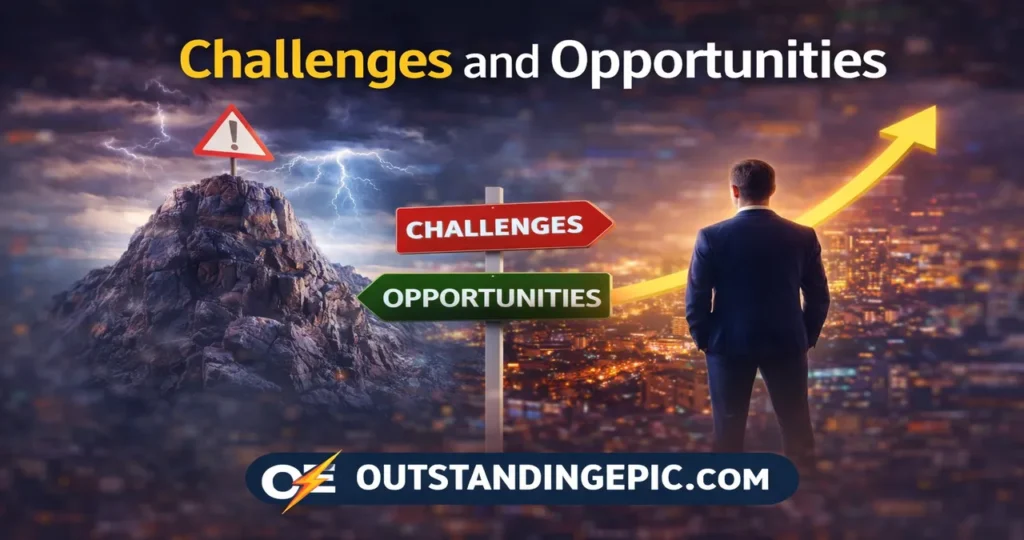 Latest Feedbuzzard com: The Ultimate Guide to Modern Content Discovery, Trends, and Digital Insights 4 Challenges and opportunities concept showing business growth, risks, and digital success strategy with upward trend