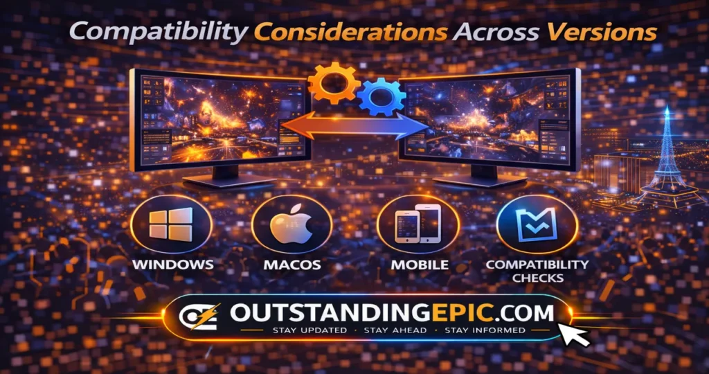 Update Munjoff1445 Mods (Latest Features, Changes & Installation Guide 2026) 2 Compatibility considerations across versions showing cross platform gaming windows macos mobile compatibility checks